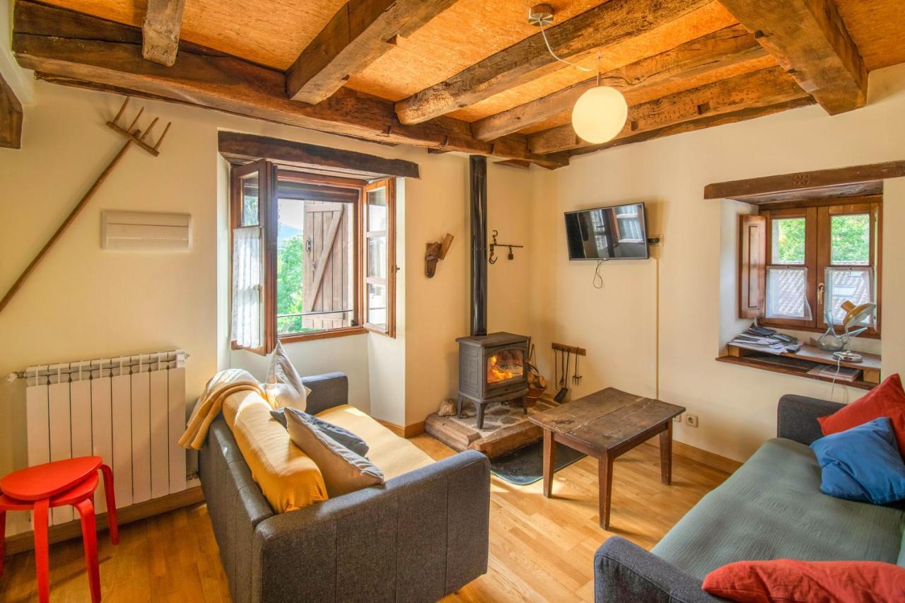 Casa Monaut, Acogedores Apartamentos A Los Pies De La Selva De Irati Saragueta エクステリア 写真